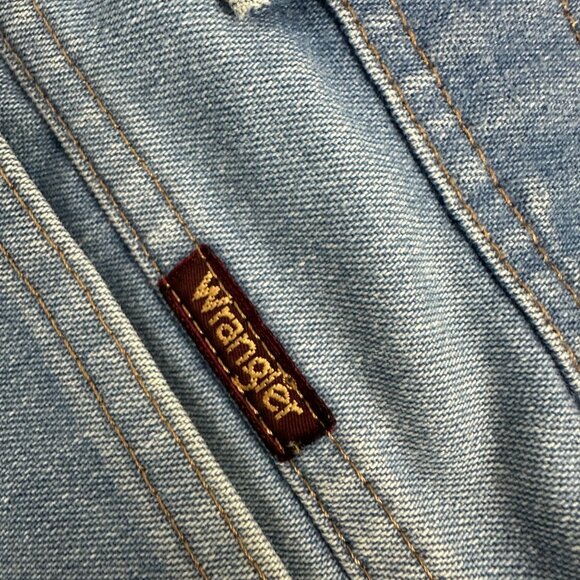 Wrangler Mens Regular Fit Jeans Sz 38x30 Blue Denim Straight Leg Mid Rise Casual - Picture 5 of 9